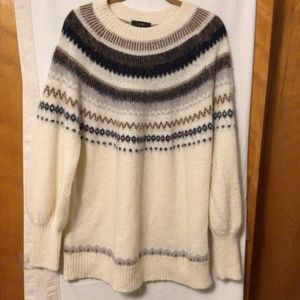 J.Crew Argyle Sweater. With 15% Alpaca 15% wool  SZ XXL